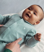 Babies' velour pyjamas PAUL green