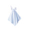 Babies' Ribbed Bunny Comforter LAIT white/FRAICHEUR blue