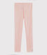 Girls' Pinstriped Wool and Cotton Leggings