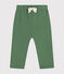 Babies' jogging bottoms in plain cotton PALMERAIE green