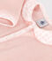 Babies' velour pyjamas with a collar SALINE pink