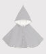 Babies' Sailor Striped Cotton Cape With Hood