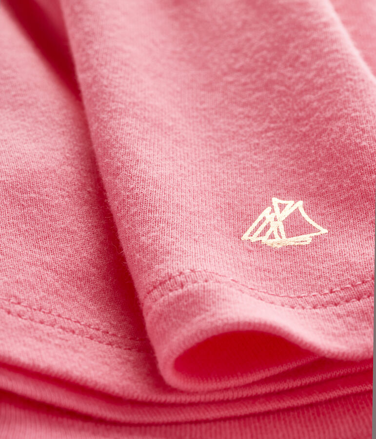 Baby Girls' Short-Sleeved Plain Blouse pink