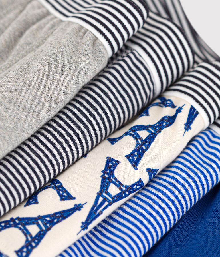 Boys' Paris Cotton Boxer Shorts - 5-Pack multicolor