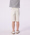 Children's Bermuda shorts in plain cotton white