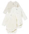 Unisex newborn baby long-sleeved bodysuit – 3-piece set variante 1