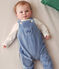 Babies' corduroy dungaree set BEACH blue