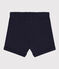 Babies' Plain Slub Jersey Shorts SMOKING blue