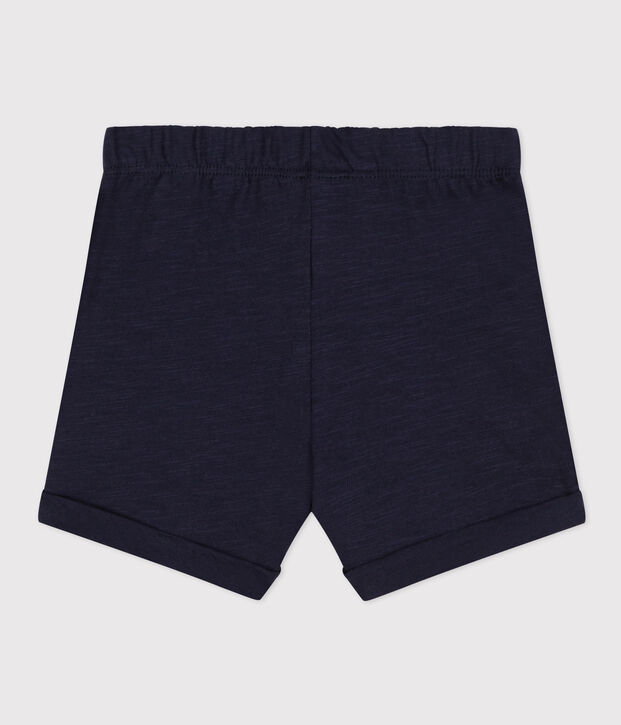 Babies' Plain Slub Jersey Shorts SMOKING