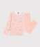 Pyjama  en velours white/pink/multicolor