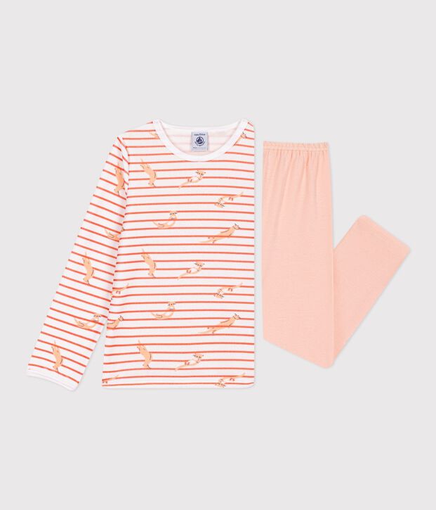 Pyjama  en velours white/pink/multicolor