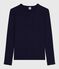 Women's Iconic long-sleeved cotton cocotte stitch T-shirt SMOKING blue