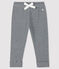 Babies' Unisex Cotton Trousers SMOKING blue/MARSHMALLOW white