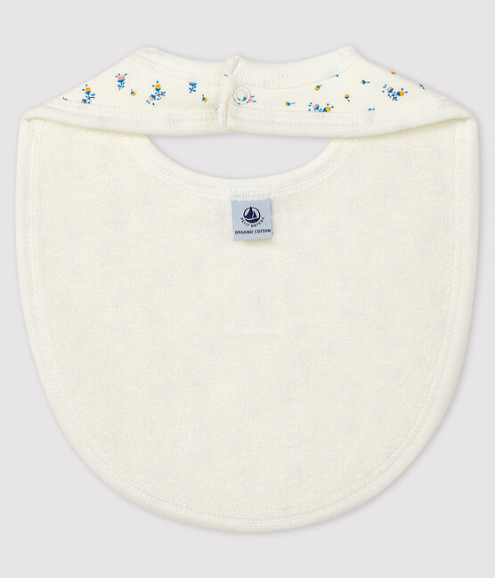 Ribbed Baby Bib MARSHMALLOW white/GRIS grey