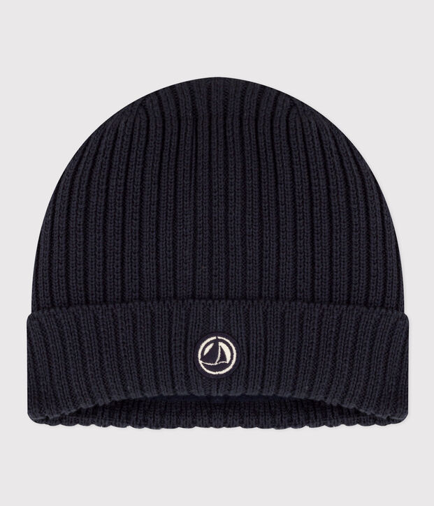 Children's polar fleece-lined knitted beanie hat SMOKING