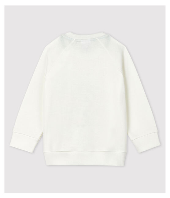 Babies' Cotton Sweatshirt MARSHMALLOW white