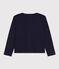 Girls' Cotton Cardigan SMOKING blue