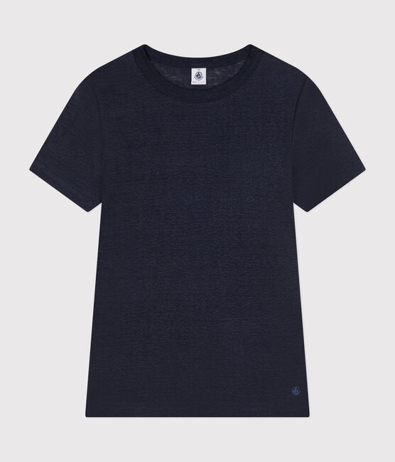 Women's Iconic Linen T-Shirt SMOKING blue
