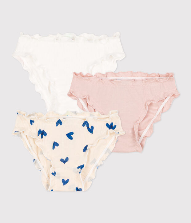 Blue heart print cotton pyjamas and briefs gift box multicolor