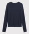 Women's Iconic Cotton Cardigan SMOKING blue
