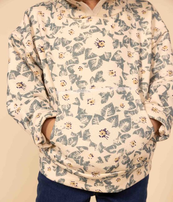  Girls' fleece hoodie AVALANCHE+POLOCHON /MULTICO