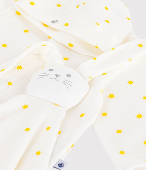 Newborn babies' sun print cotton gift set multicolor