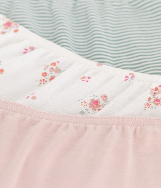 Children's floral cotton shorties - 3-pack variante 1