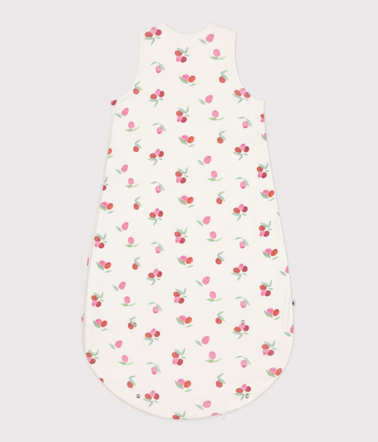 Babies' 1 TOG floral cotton sleeping bag white/multicolor