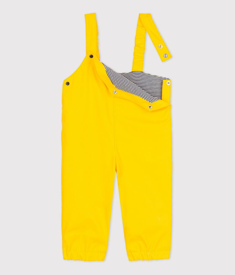 Babies' Waxed Dungarees yellow