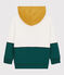 Boys' Fleece Hoodie MARSHMALLOW white/PINEDE green