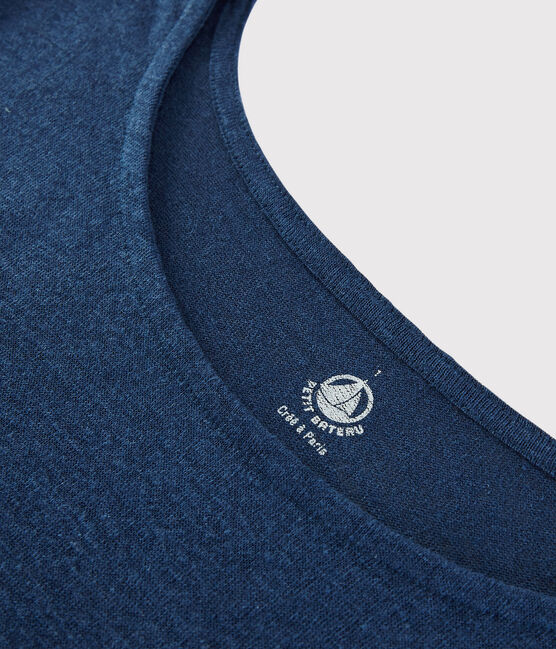 Women's Plain Linen T-Shirt MEDIEVAL blue