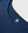 Women's Plain Linen T-Shirt MEDIEVAL blue