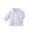Unisex baby padded reversible milleraies jacket  FRAICHEUR blue/ECUME white