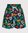 Boys' Printed Swim Shorts MEDIEVAL blue/MULTICO white