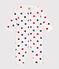 Babie's footless heart print cotton pyjamas MARSHMALLOW white/MULTICO white