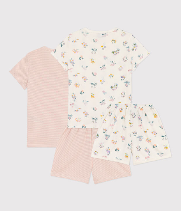Girls' Floral Cotton Short Pyjamas - 2-Pack multicolor