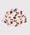 Babies' padded coat in floral print sherpa Ecru/multicolor
