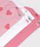 Pack of babies' short-sleeved heart print cotton bodies variante 1