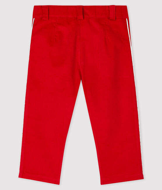 Babies' Velour Trousers TERKUIT red