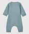 Babies' Organic Cotton Fleece Jumpsuit grey