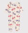Babies' Bike Themed Cotton Sleepsuit AVALANCHE white/MULTICO
