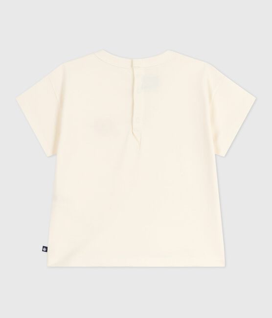 Babies' long-sleeved T-shirt with a heart design MILK Ecru