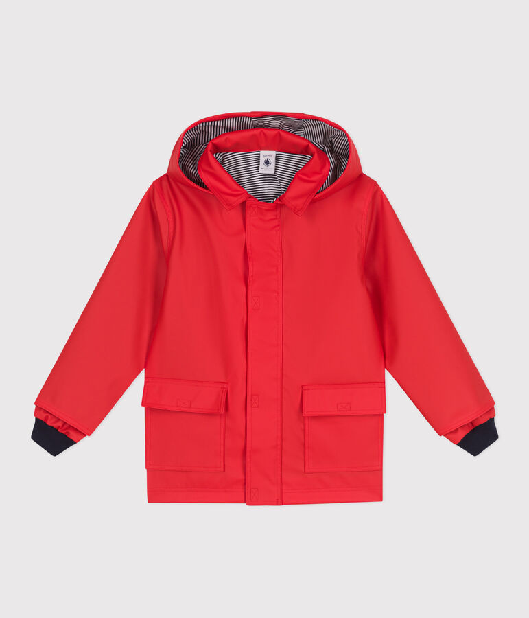 Children's/boys&rsquo; iconic raincoat SPICY red