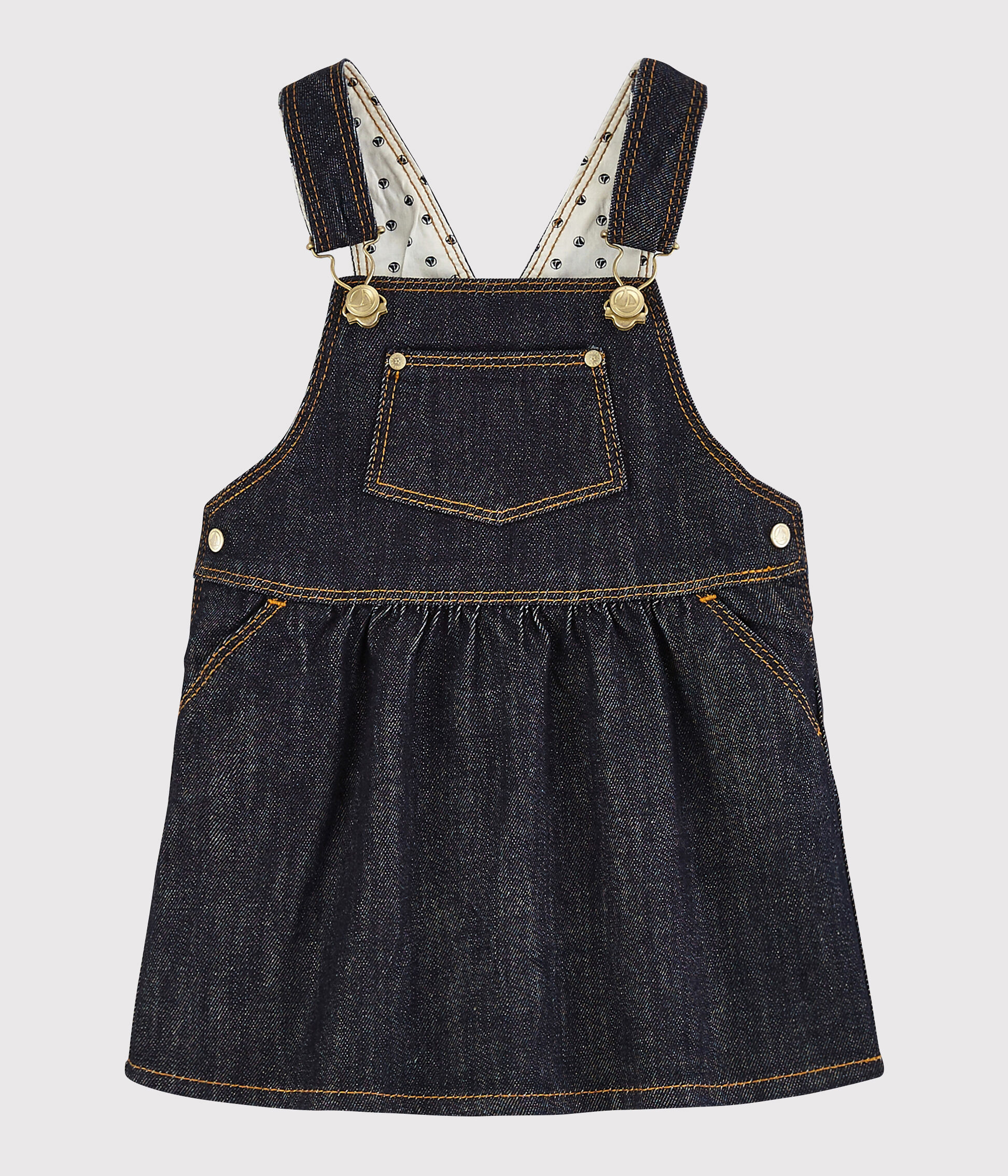 denim dungaree frock