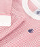 Children's stripy fitted cotton pyjamas ROSEWOOD pink/MARSHMALLOW