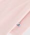 Babies' Long Cotton/Wool Bodysuit SALINE pink