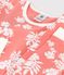 Girls' Snugfit Hawaiian Print Cotton Pyjamas PAPAYE pink/MARSHMALLOW