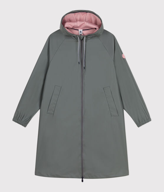 Women's long raincoat in two colours THUYA green