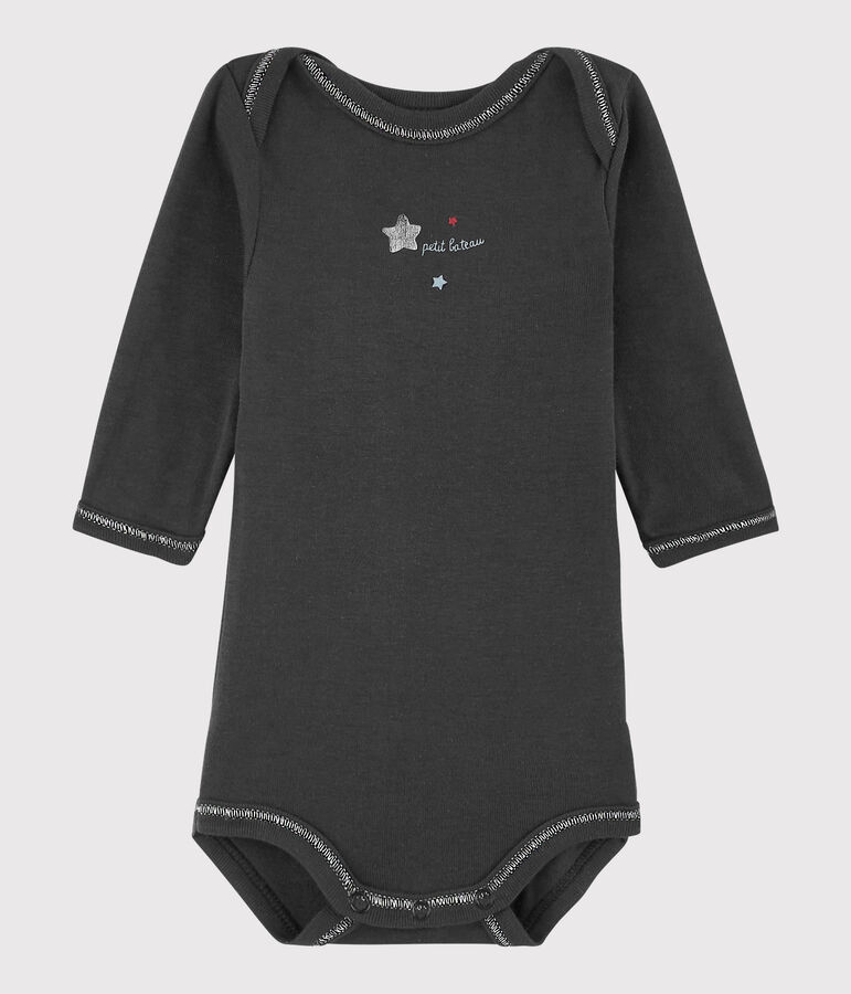 Baby Boys' Long-Sleeved Bodysuit grey