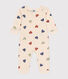 Babies' Footless Cotton Heart Pyjamas